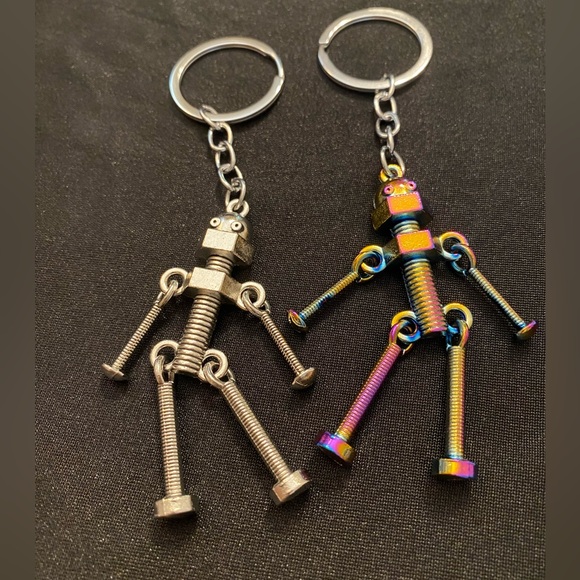 Accessories - Dancing Metal Robot Keychains Are Cute and Sleek